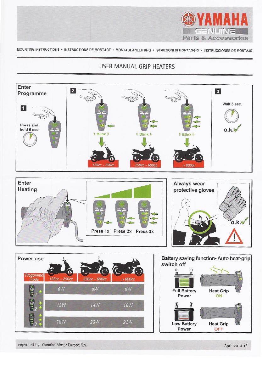 tracer 700 heated grips